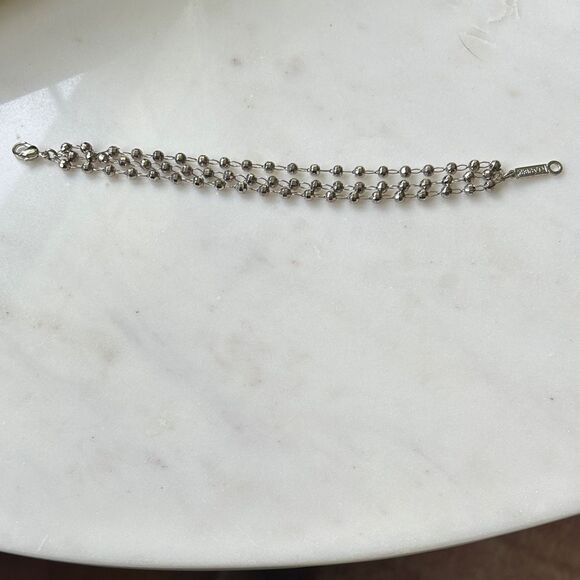 Vintage Napier Silver Multi-Strand Beaded Bracelet - Picture 4 of 4